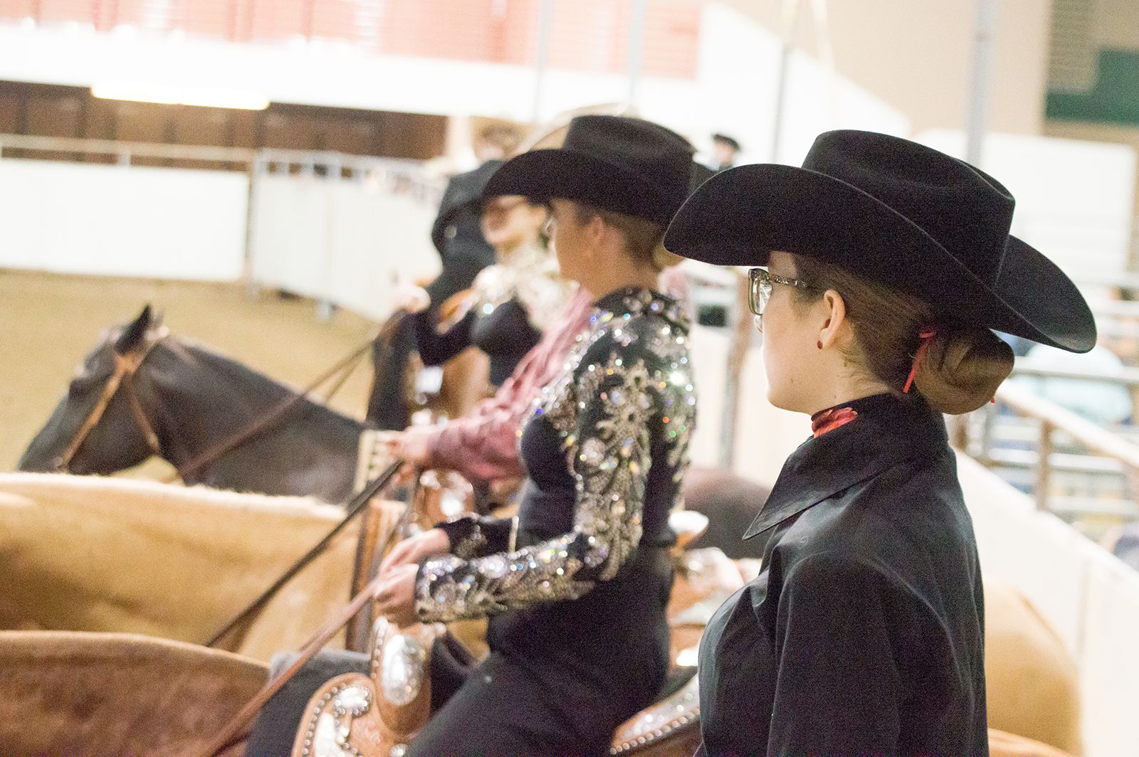 Exhibitors waiting for their patterns