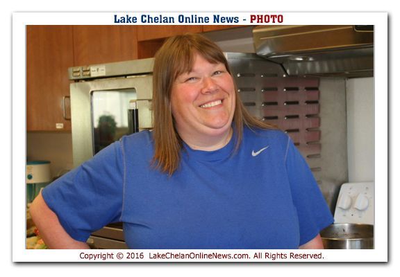 LeeAnne cooks for the Chelan, Entiat and Manson Sites