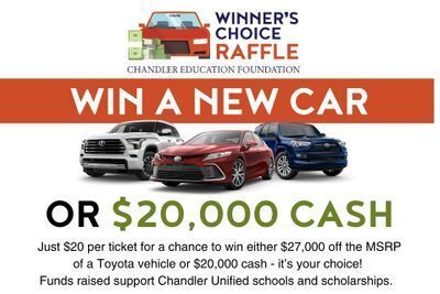 Winner's Choice car or cash raffle fundraiser