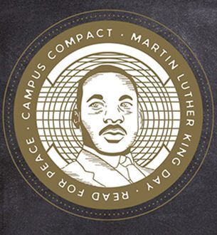 Coin logo with image of Martin Luther King