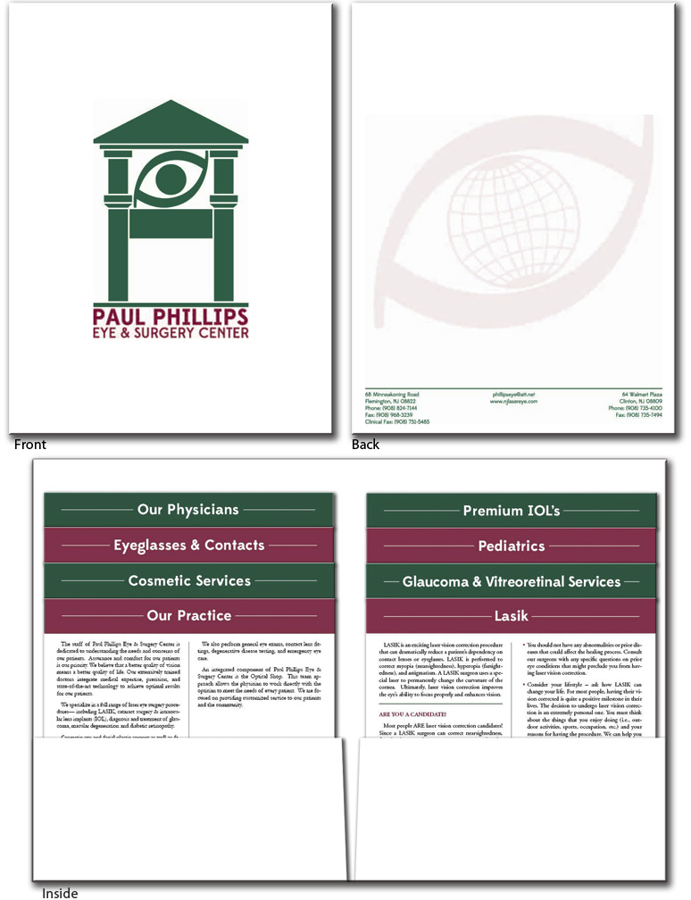 Paul Phillips Eye & Surgery Center Folder
