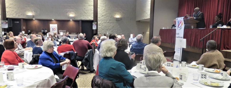 The Faith Coalition for the Common Good Annual Breakfast Fundraiser on March 5th 2020 at Westminster Presbyterian Church in Sprinfield, IL.