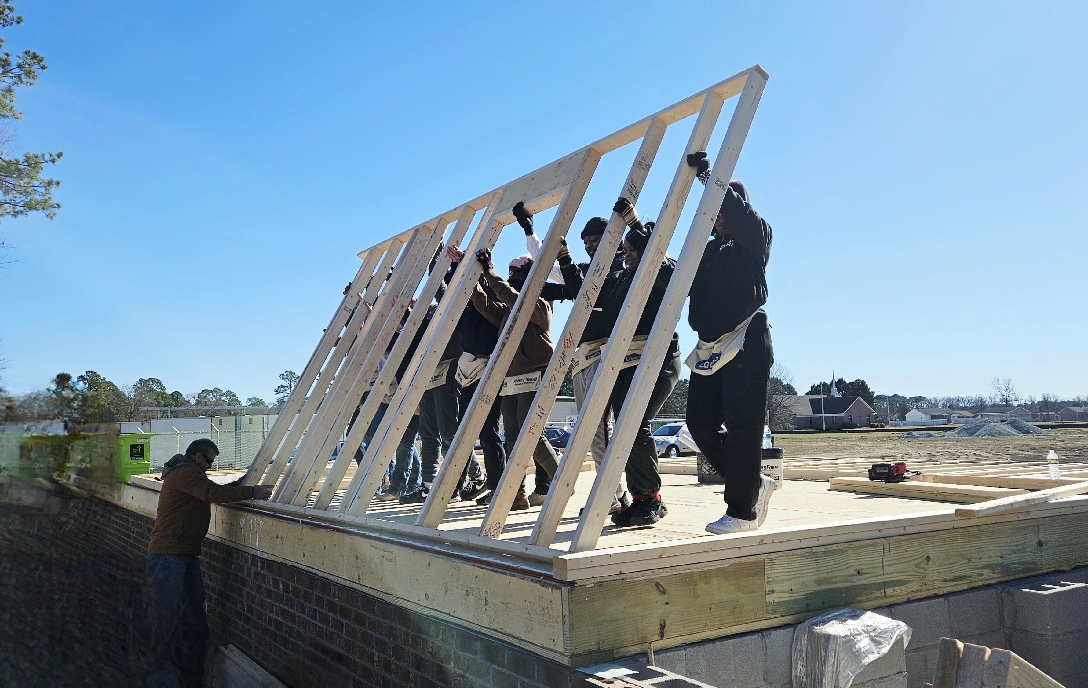Walls going up at McNair Heights