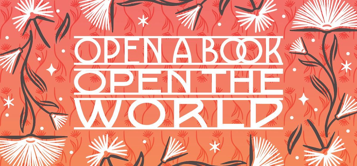 Library of Congress National Book Festival 2021 logo stating "open a book, open the world."