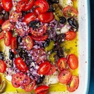 Mediterranean Baked White Fish