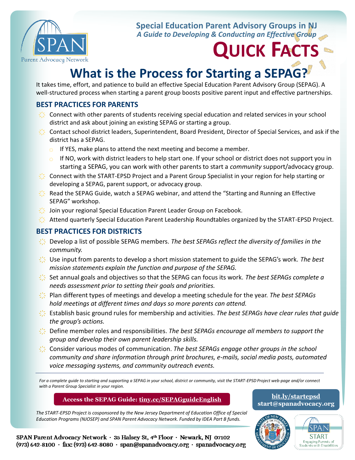 ¿Cuál es el proceso para crear un SEPAG ?