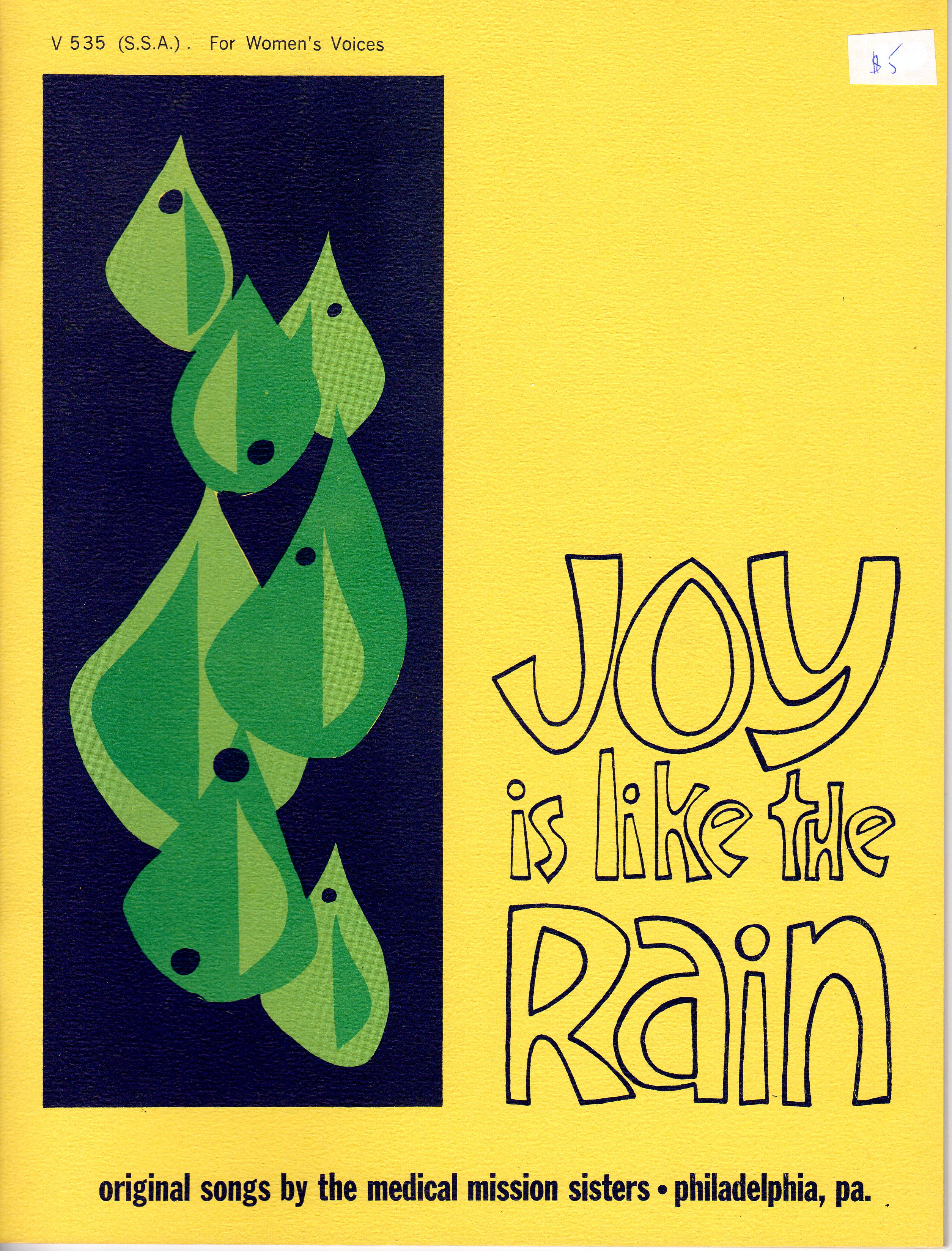 Joy is Like the Rain songbook