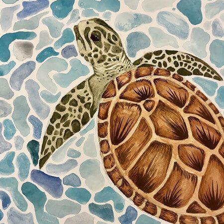 Watercolor Sea Turtle