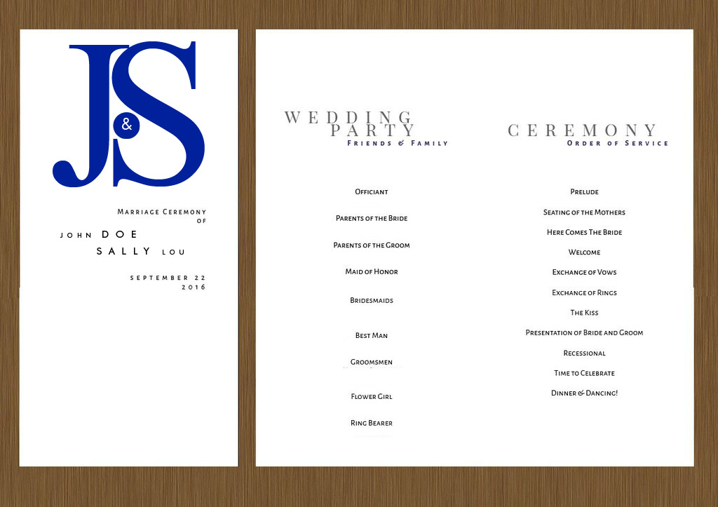 Wedding Programs