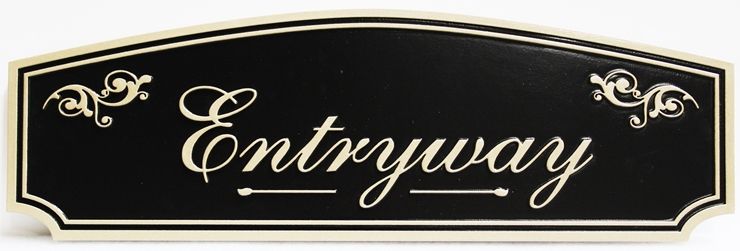 Q25061 - Carved 2.5 D HDU Entryway Sign 