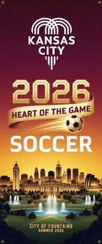 2026 Summer of Soccer with Kansas City Fountain logo