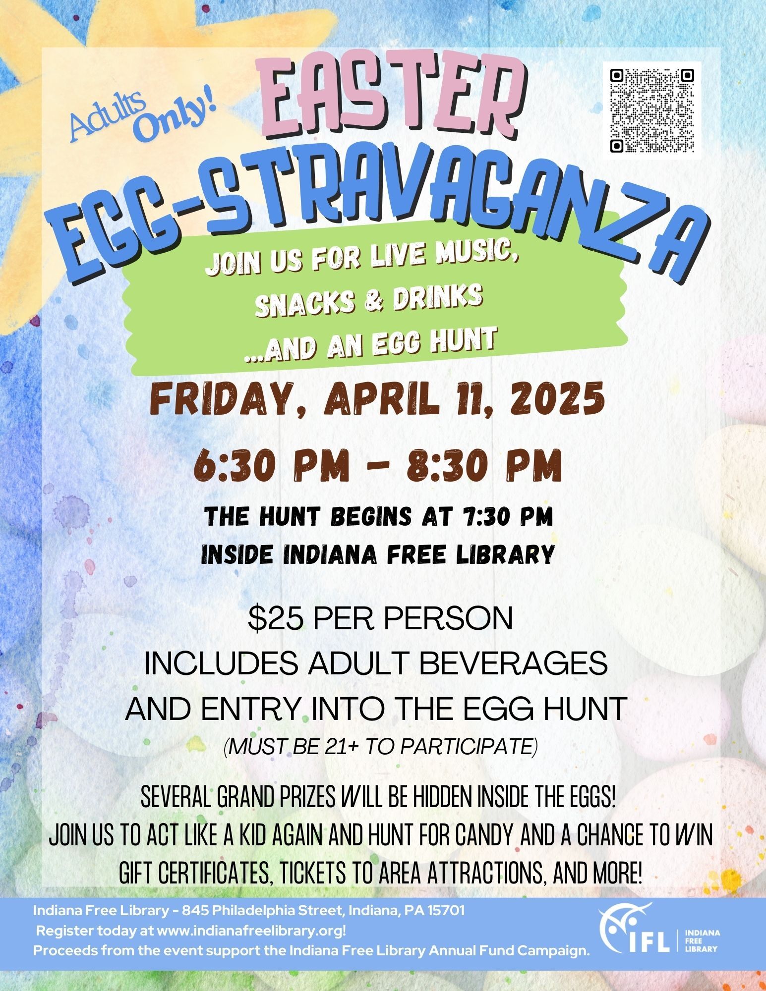 Adults... are you ready to feel like a kid again? Join us for our Easter Egg-stravaganza fundraiser!