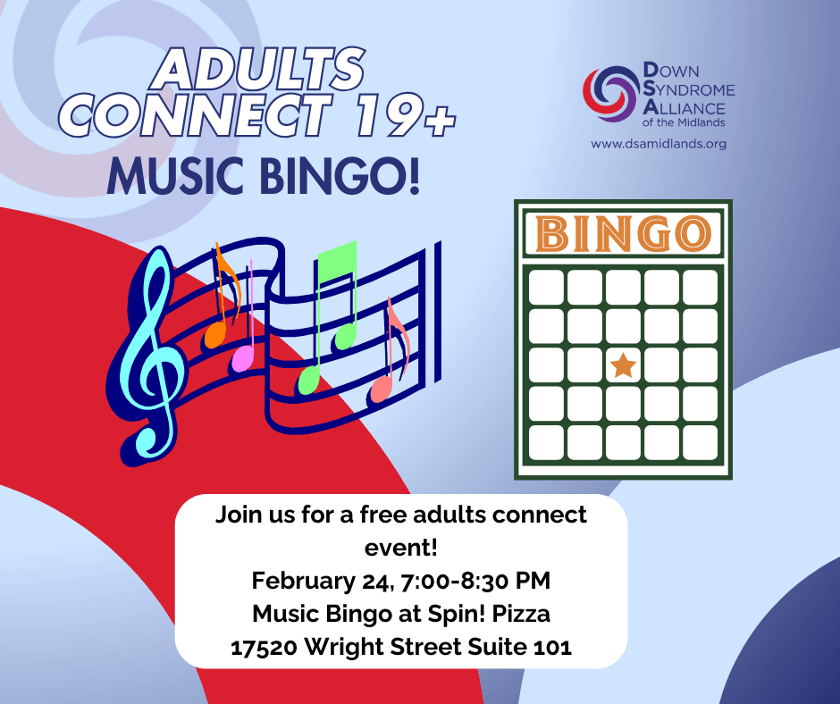 Adults Connect 19+ Music Bingo!