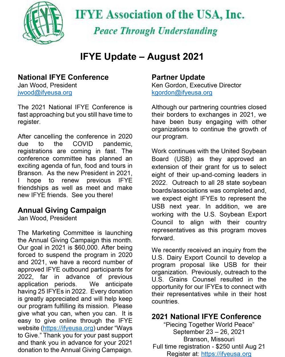 Read the August 2021 Update