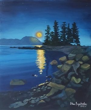 Buggee Beach Full Moon- Glen Fazakerley