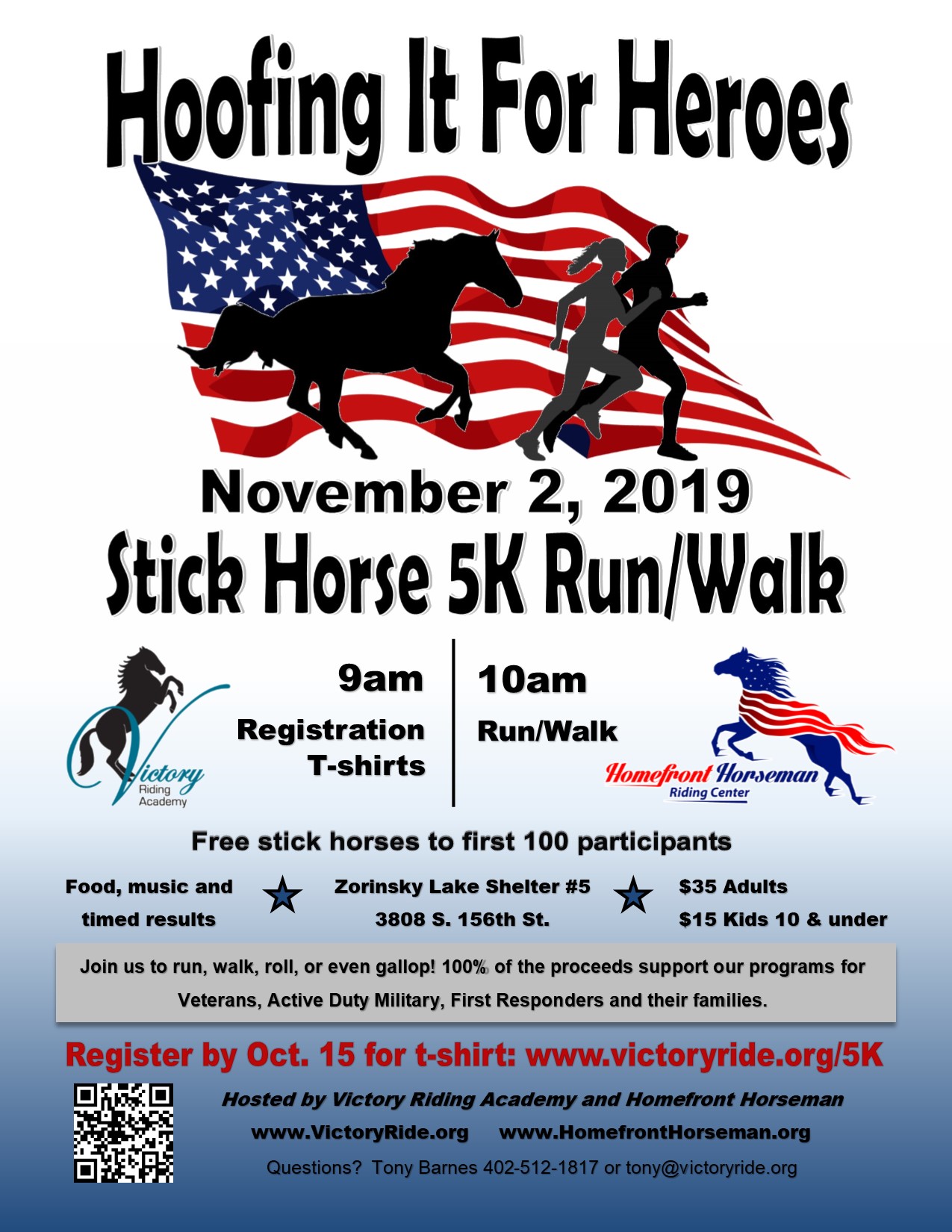 Hoofing it for Heroes 5K