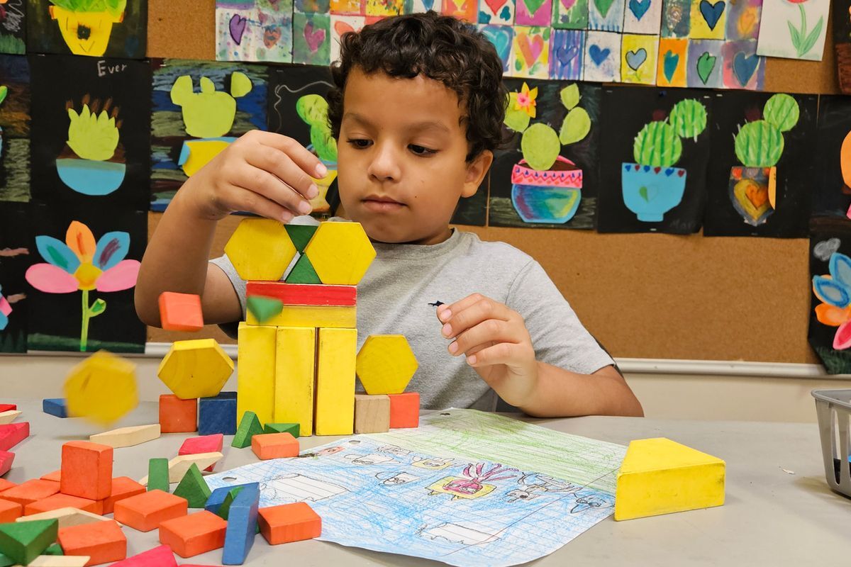 building with blocks