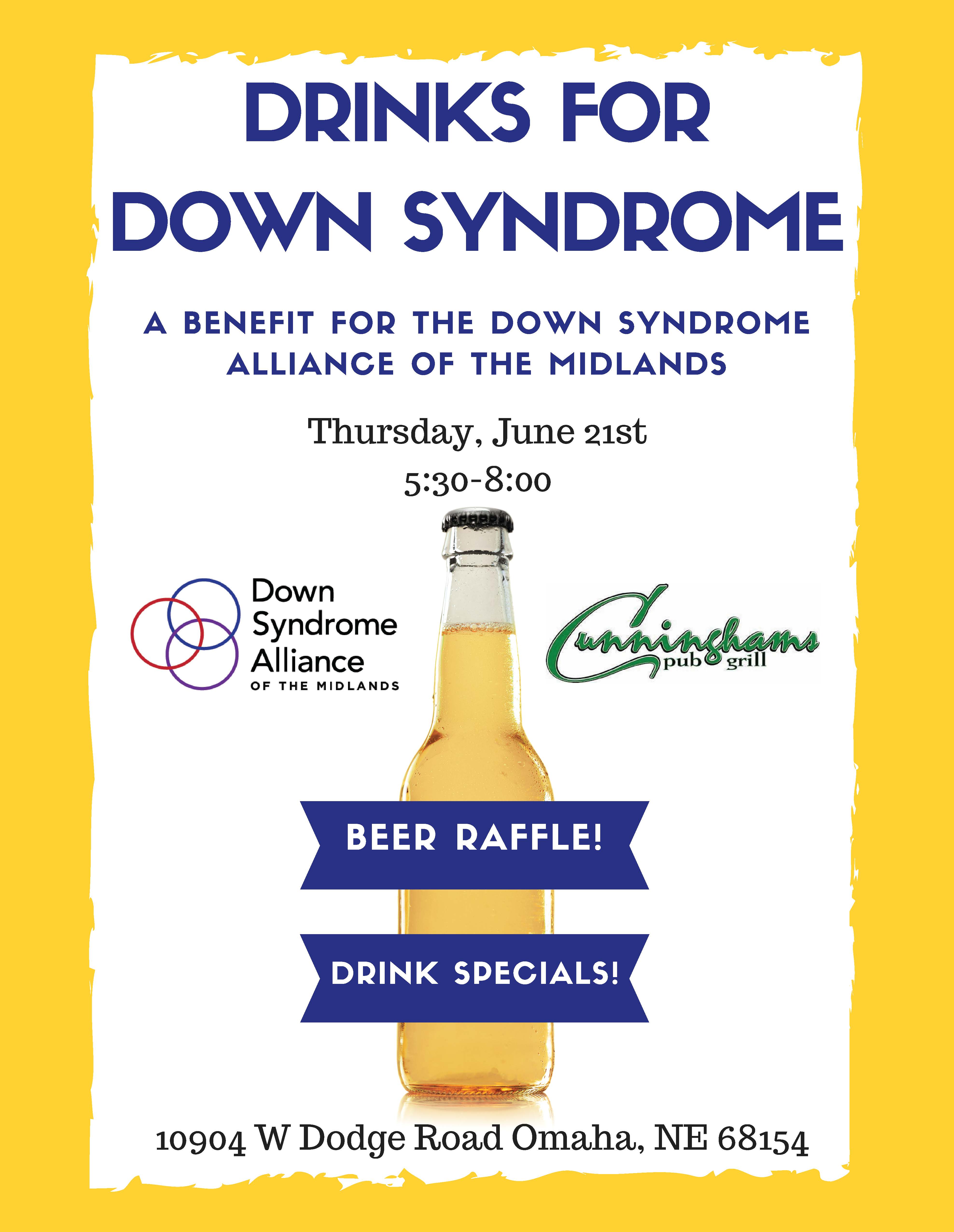 Happy Hour Fundraiser! Drinks for Down Syndrome
