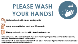 Set of Handwashing Cards, 3.5x2