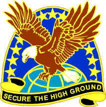 V31786 - Carved Dimensional HDU Wall Plaque of Distinctive Unit Insignia for US Army Space and Missile Command