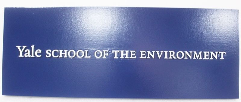 FA15571A -  Engraved HDU Sign for the Yale School of the Environment