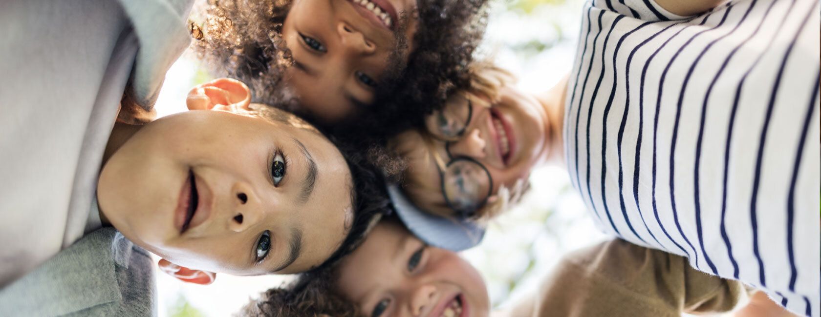 Group of kids smiling