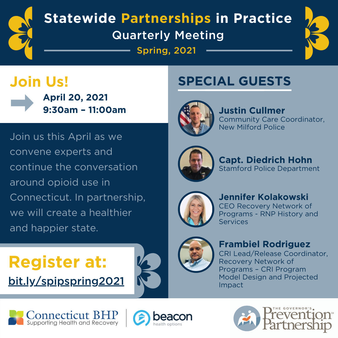 Statewide Partnerships in Practice: Spring, 2021 Quarterly Meeting