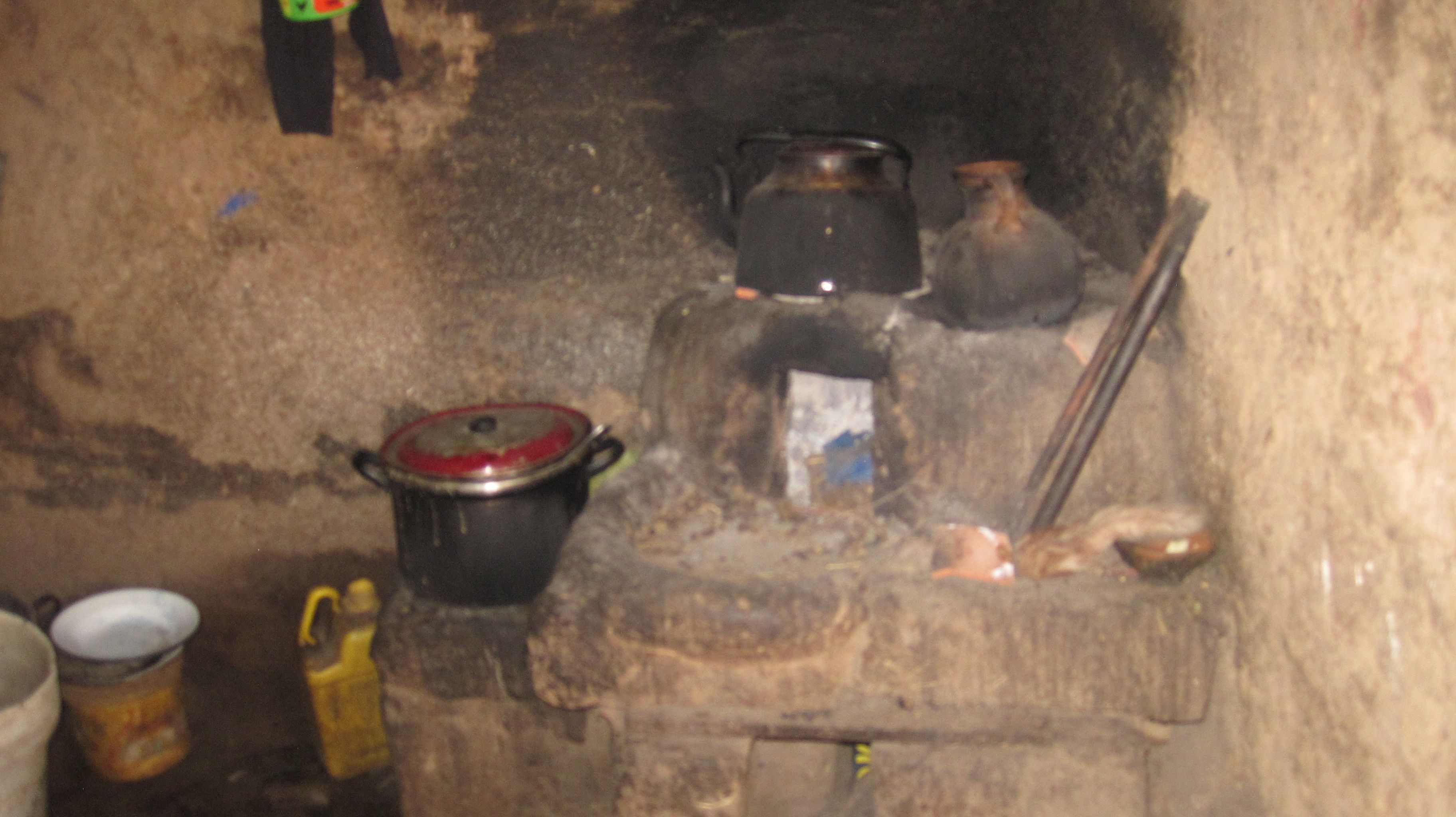 View of a"Kitchen" of many families in Pomacanchi (Peru)