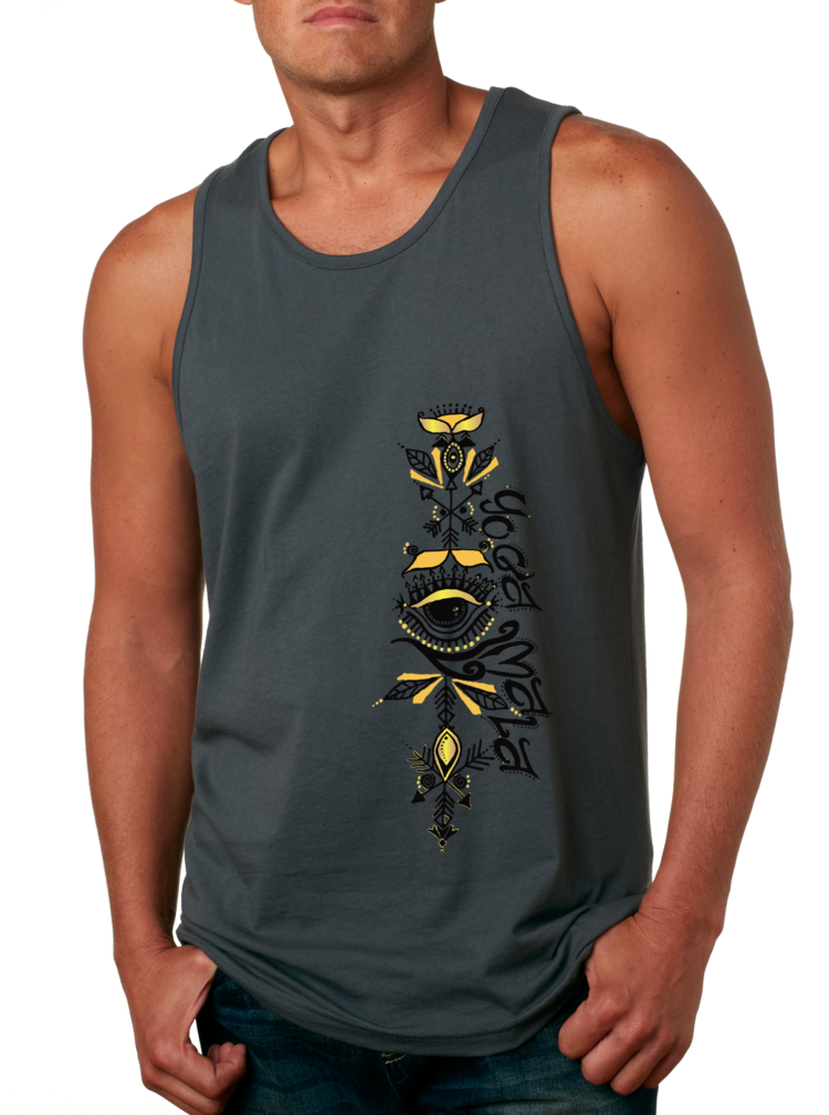 Yoga Mala Charcoal Tank, Men's