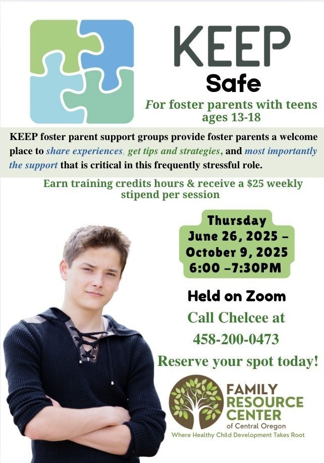 Keep Safe Flyer with Teen Arm up over head