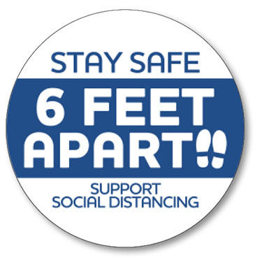 Lapel Sticker Stay Safe Stock Graphic