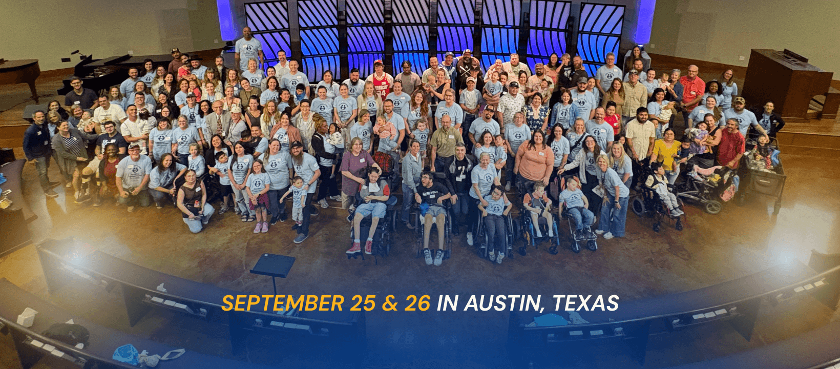Group photo of families who attended our annual pediatric brain injury conference