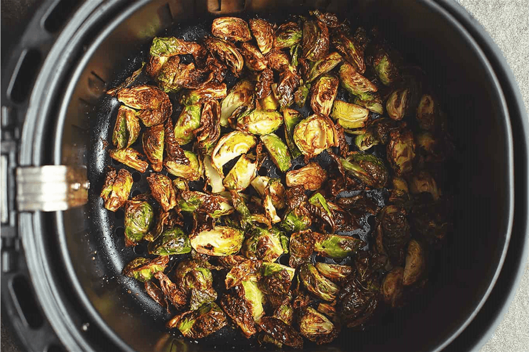 Air fryer Brussels sprouts, Sept. 2022