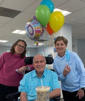 Resident Brian and Sisters Celebrate Birthday