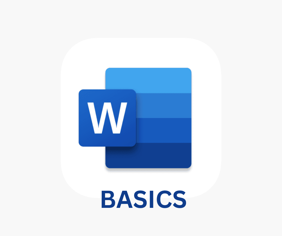 Blue Microsoft Word logo