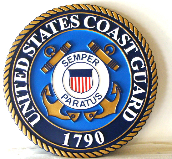 CB5480 - Seal of US Coast Guard, Multi-level Relief