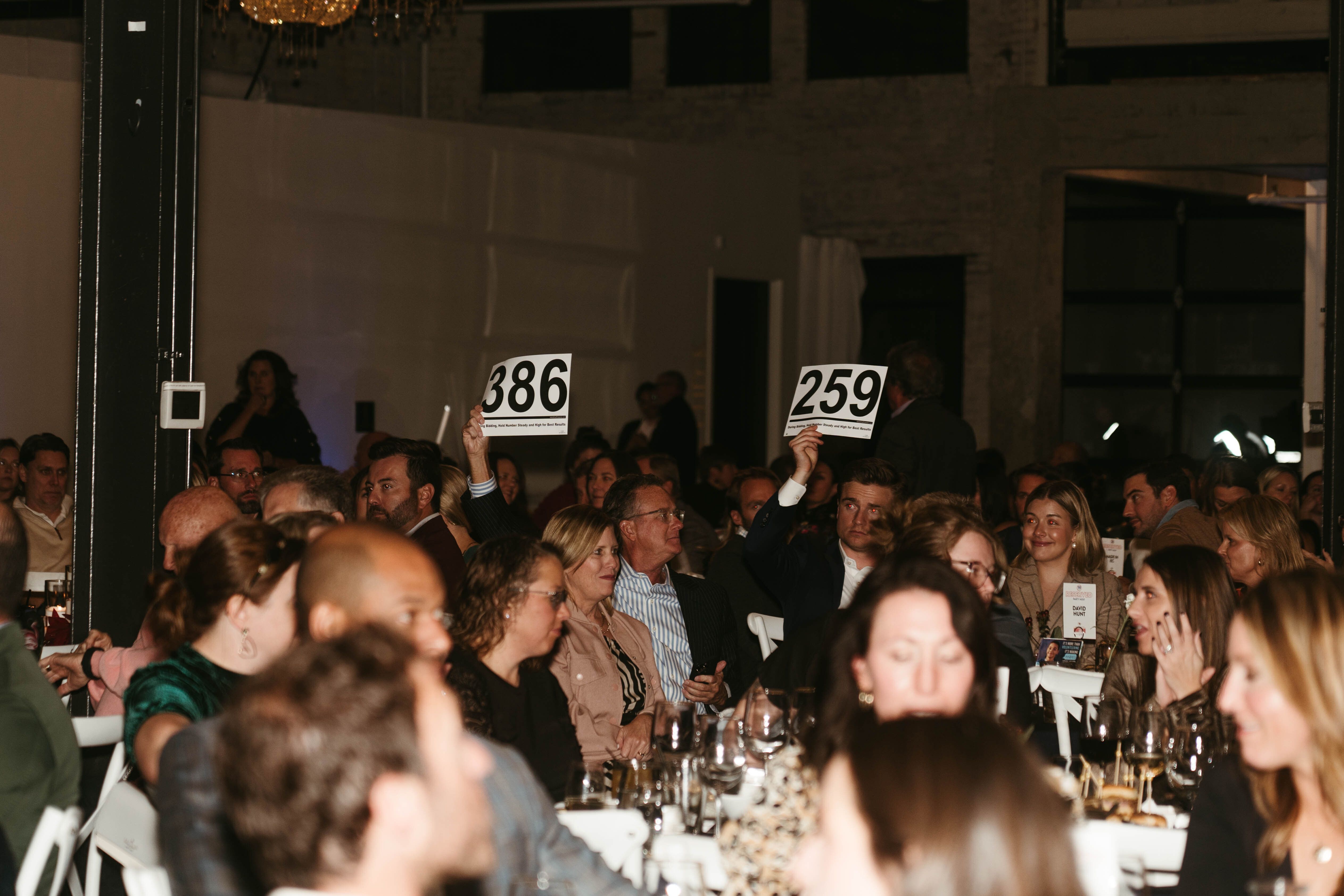 Bidding at Live Auction