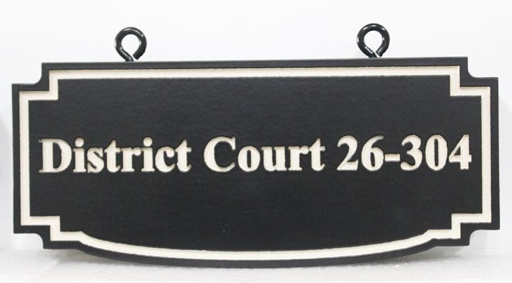 GP-1460 - Engraved District Court 26-304 Sign