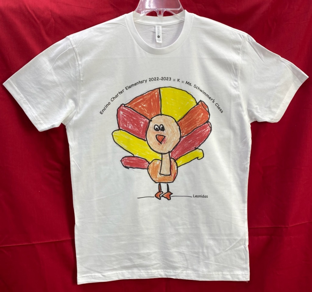 2022 Turkey Trot T-SHIRT with Your Child's Artwork - YOUTH