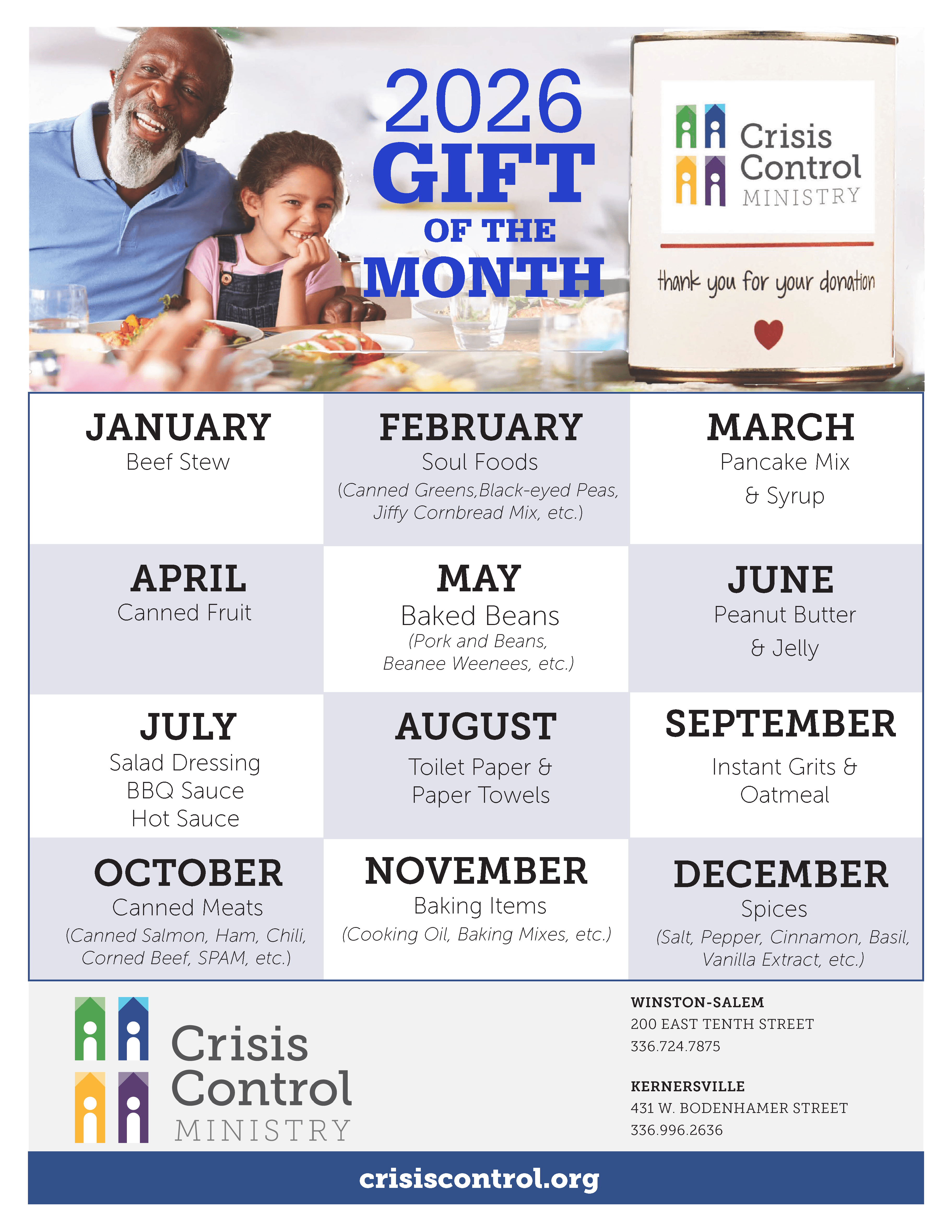 2026 Gift of the Month