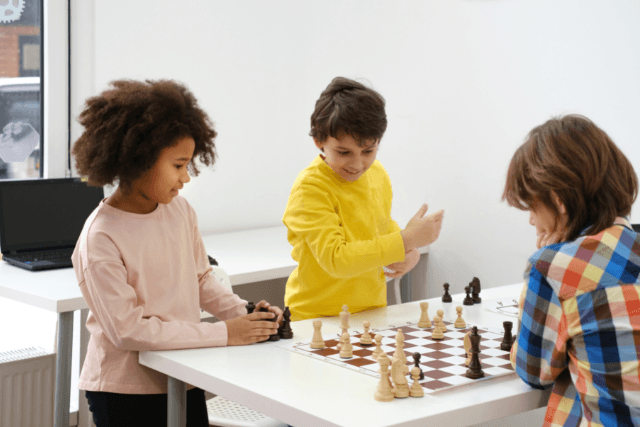 Kids Playing Chess