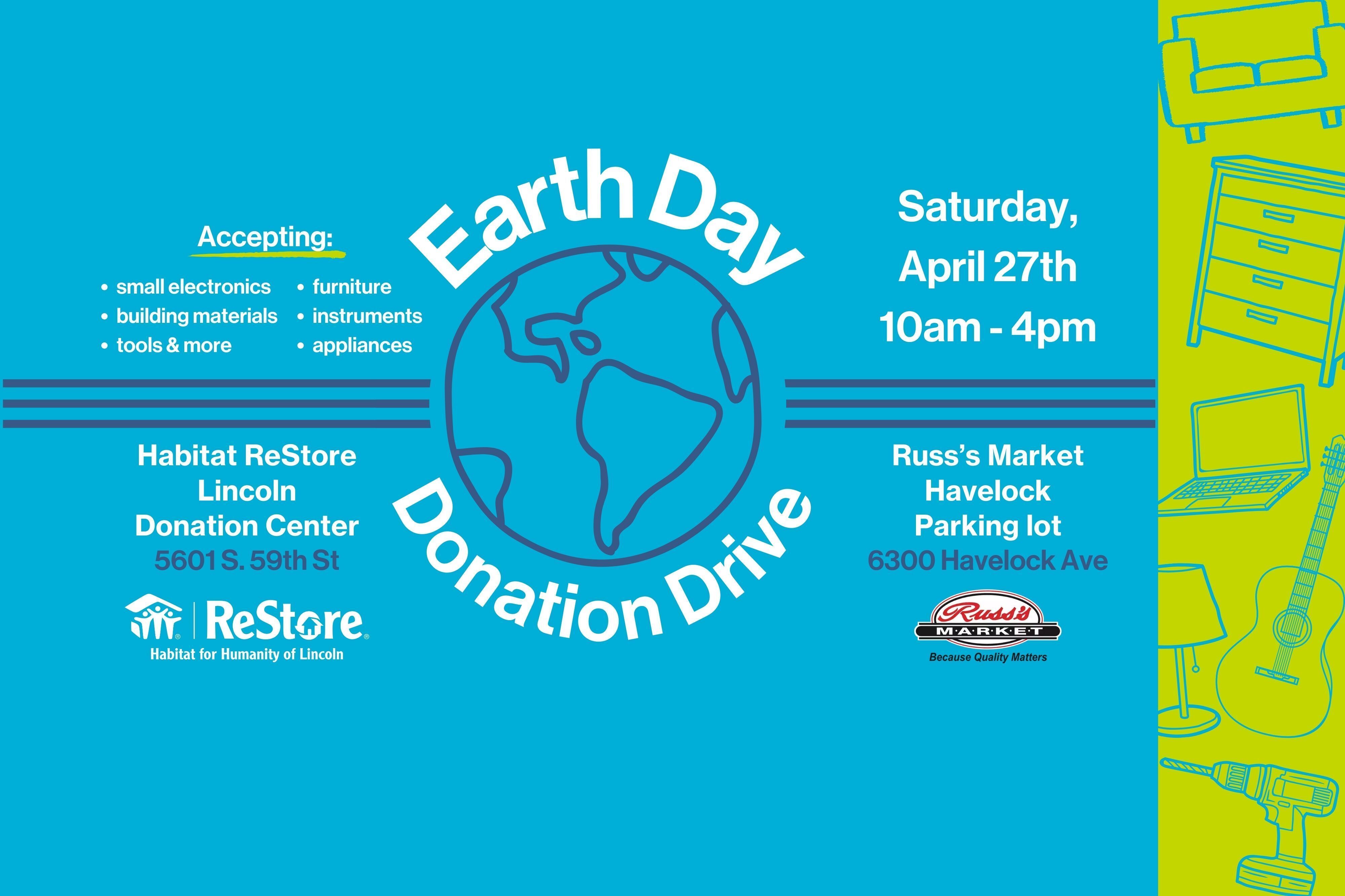 Earth Day Donation Drive