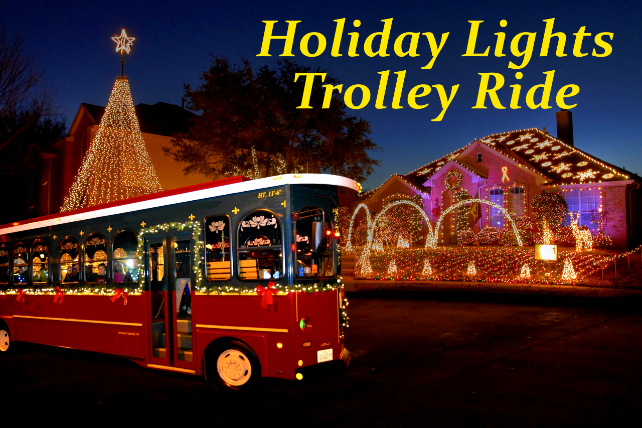 Christmas Light Tour on Ollie the Trolley