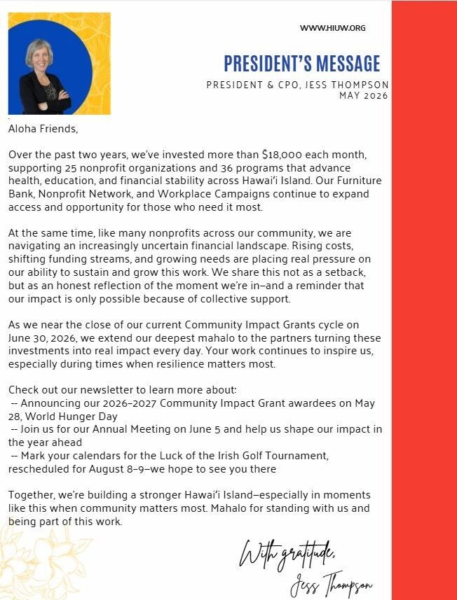 May 2026 Newsletter