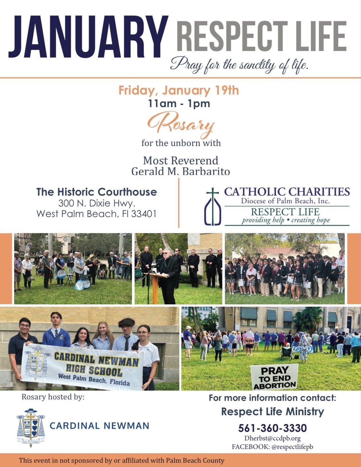 respect life rosary event