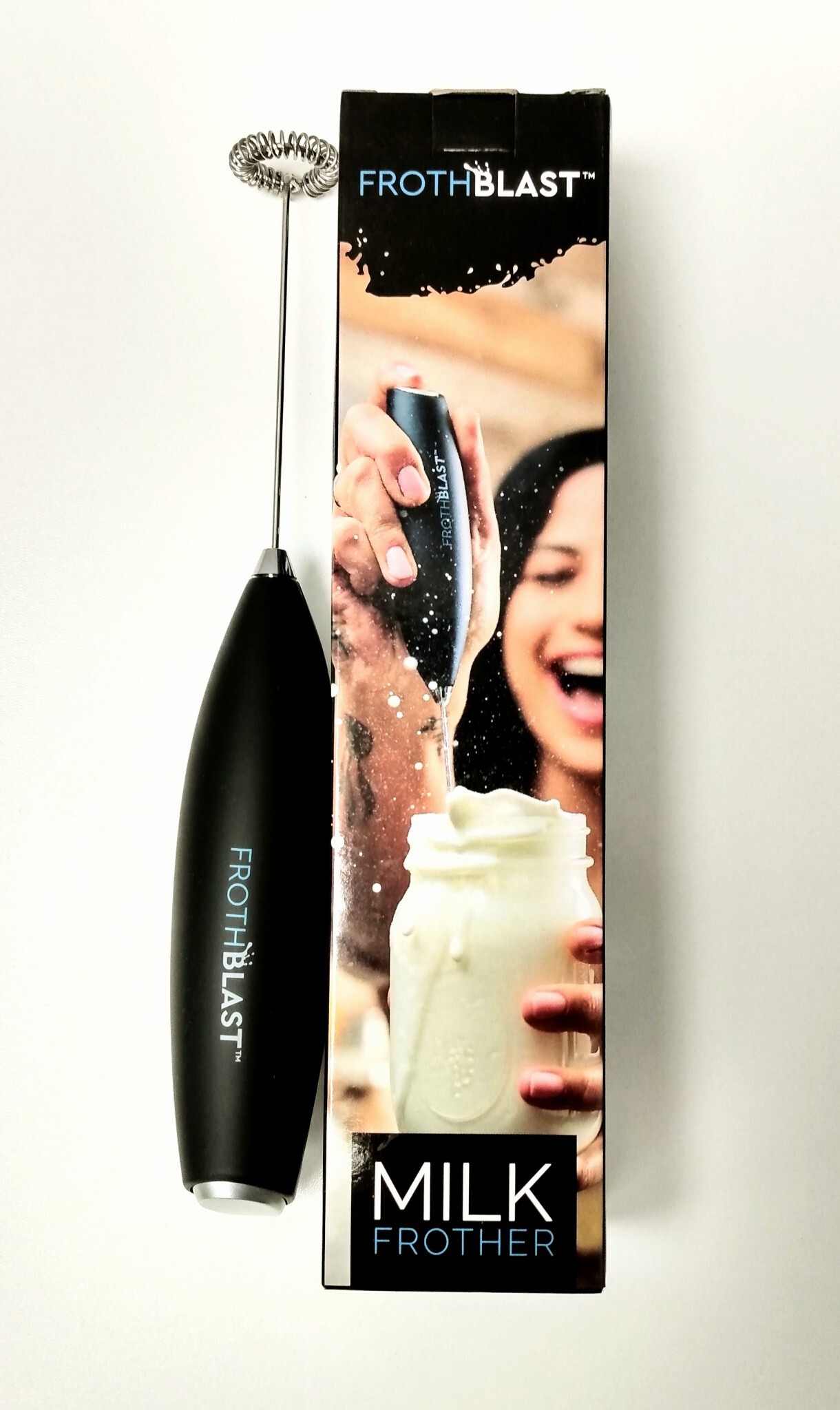 Milk Frother - Perfect for blending meal replacement shakes in seconds!