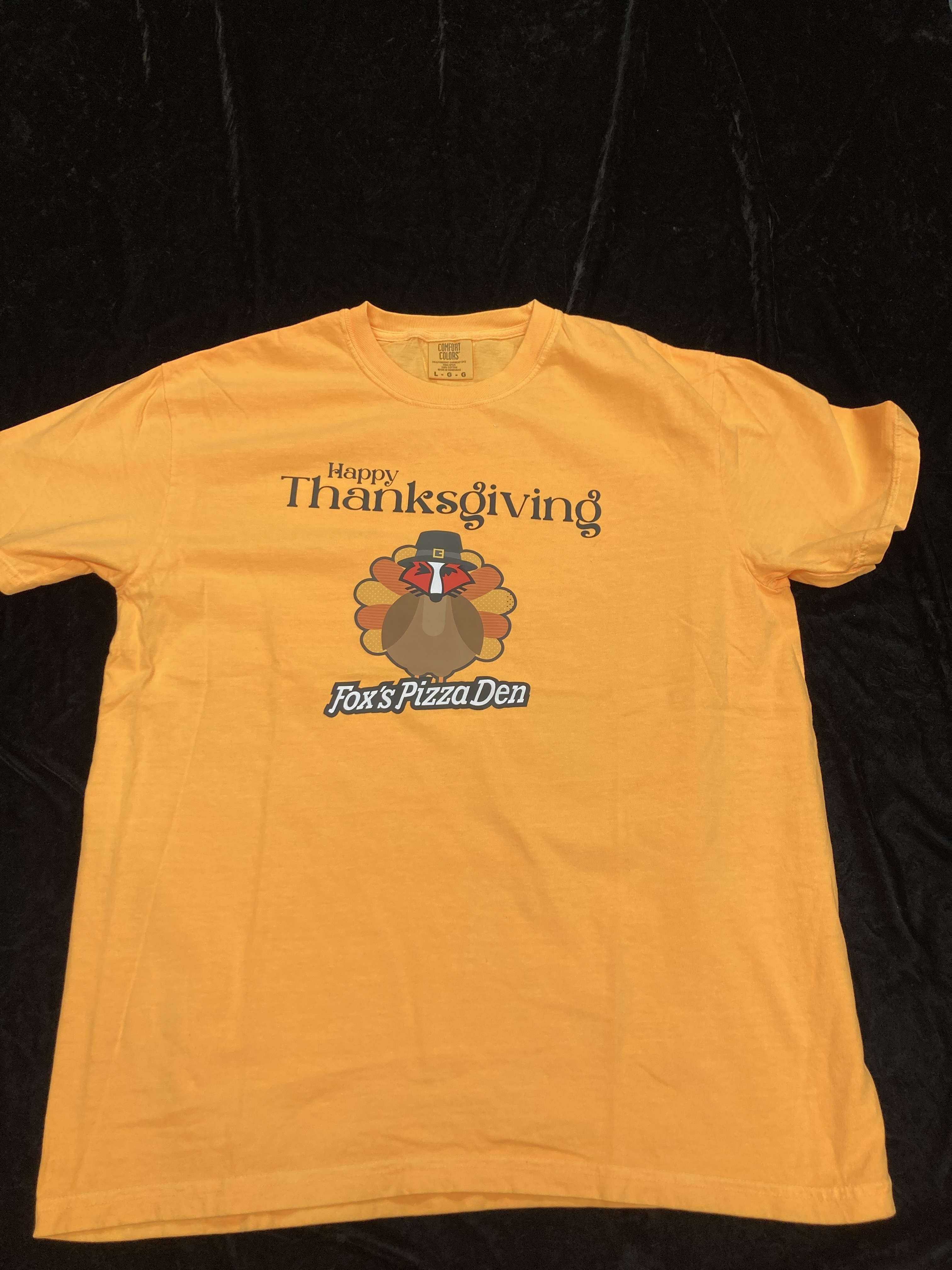 SALE 2025 Thanksgiving Logo - Large Gold T-Shirt