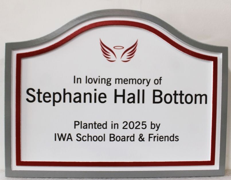 ZP-6033 - Engraved HDU Memorial Plaque