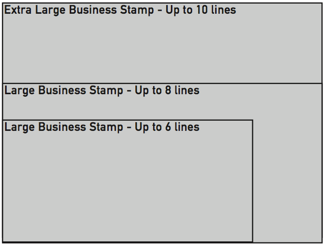 Large/Extra Large Business Stamp