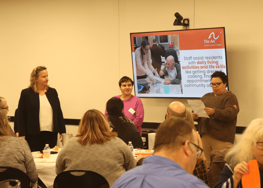 Arc Participants Present to Lunch Break Guests